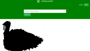 openclipart圖庫：Turkey shape縮圖