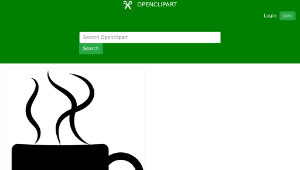 openclipart圖庫：Coffee Cup Silhouette Optimized縮圖
