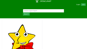 openclipart圖庫：Starry night: Star-資源代表圖