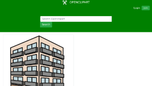 openclipart圖庫：Apartment Building縮圖