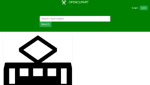 openclipart圖庫：tram roadsign 2-資源代表圖