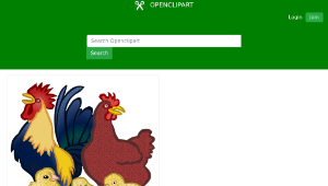 openclipart圖庫：chickens - coloured-資源代表圖