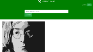 openclipart圖庫：John Lennon縮圖