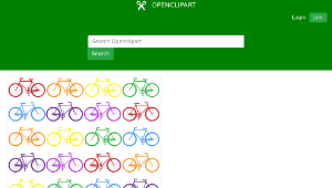 openclipart圖庫：Colorful Bicycles Background-資源代表圖