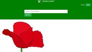 openclipart圖庫：Coquelicot rouge - Red poppy-資源代表圖