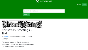 openclipart圖庫：Christmas Greetings - Text-資源代表圖
