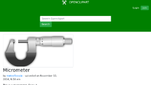 openclipart圖庫：Micrometer