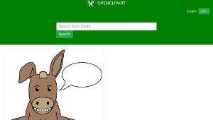 openclipart圖庫：Donkey