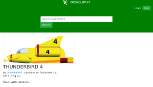openclipart圖庫：THUNDERBIRD 4
