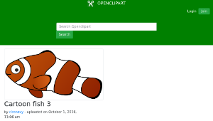openclipart圖庫：Cartoon fish 3