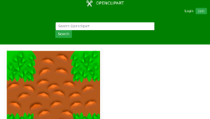 openclipart圖庫：Grass tile pattern - game component - vector based