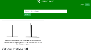 openclipart圖庫：Vertical Horiztonal Illusion-資源代表圖