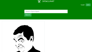 openclipart圖庫：Mr. Bean Outline縮圖