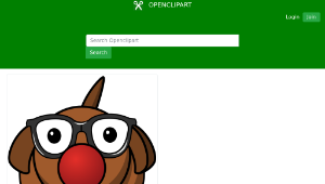 openclipart圖庫：clowny dog-資源代表圖