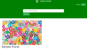 openclipart圖庫：Simple Floral Background 2 No Black-資源代表圖