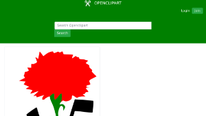 openclipart圖庫：Carnation against Fascism-資源代表圖