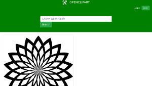 openclipart圖庫：Flower Line Art-資源代表圖