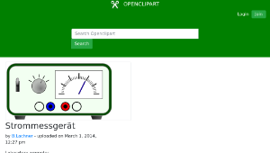 openclipart圖庫：Strommessgerät縮圖