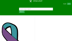 openclipart圖庫：Domestic violence and sexual assault awareness ribbon縮圖