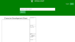 openclipart圖庫：Printable Character Development Template (Professional)縮圖