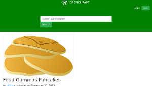 openclipart圖庫：Food Gammas Pancakes縮圖