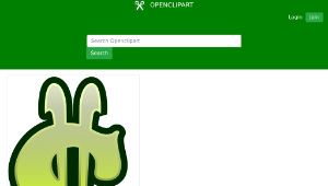 openclipart圖庫：Green Slot Machine Dollar Sign縮圖