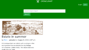 openclipart圖庫：Estate in summer-資源代表圖