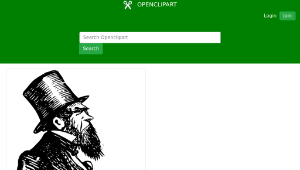 openclipart圖庫：Big Shot with a Top Hat-資源代表圖