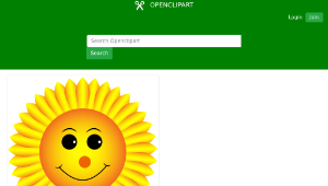 openclipart圖庫：Sunflower Smiley-資源代表圖