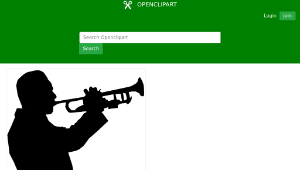 openclipart圖庫：Trumpet Player縮圖
