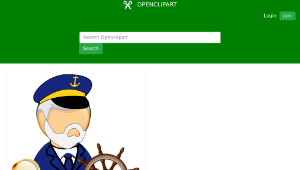 openclipart圖庫：Sea captain