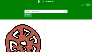 openclipart圖庫：Slice of tomato縮圖