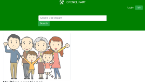 openclipart圖庫：Multigenerational Family (#1)縮圖