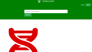 openclipart圖庫：DNA Strand Icon-資源代表圖