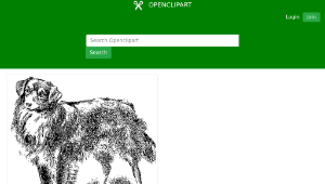 openclipart圖庫：friendly dog縮圖