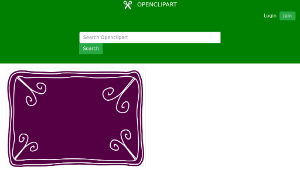 openclipart圖庫：Purple voucher template A4縮圖