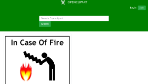openclipart圖庫：In Case Of Fire縮圖