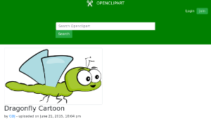 openclipart圖庫：Dragonfly Cartoon-資源代表圖