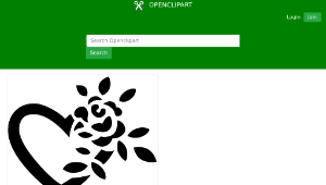 openclipart圖庫：Floral Heart Metamorphosis縮圖