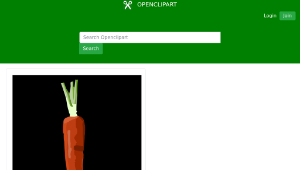 openclipart圖庫：Carrot on purple縮圖