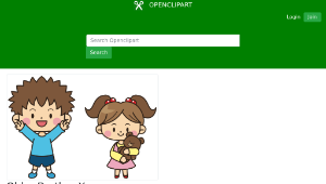 openclipart圖庫：Older Brother Younger Sister (#2)