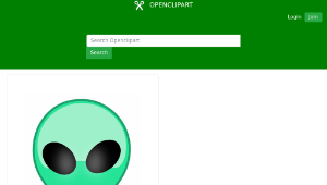 openclipart圖庫：Martian Man Vectorized (Fixed)-資源代表圖