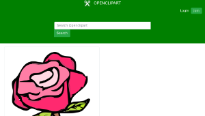 openclipart圖庫：pink rose-資源代表圖