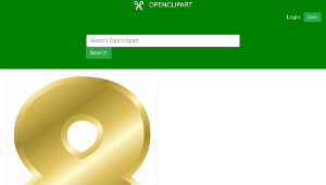 openclipart圖庫：Effect Letters alphabet gold-資源代表圖