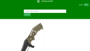 openclipart圖庫：Hunter Knife-資源代表圖
