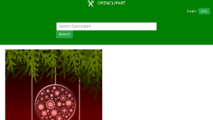 openclipart圖庫：Christmas card #8 