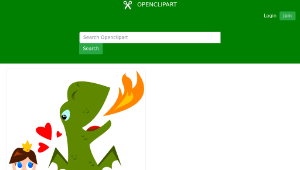 openclipart圖庫：El dragó de la diada (Sant Jordi)