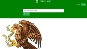 openclipart圖庫：Golden eagle with snake-資源代表圖