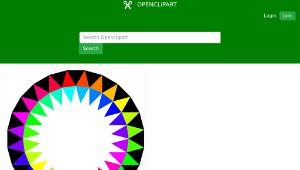 openclipart圖庫：rainbow 24gon縮圖