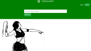 openclipart圖庫：Odd Lady with a Whip縮圖